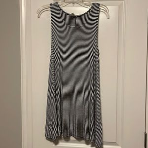 Black and whit stripe dress